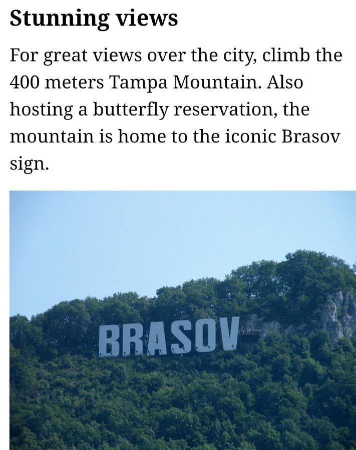 Maya'S Apartament Brasov Leilighet Eksteriør bilde